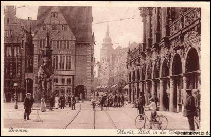 Bremen Markt, Blick in die Obernstrae