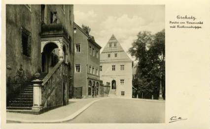 Partie am Neumarkt Rathaustreppe